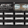 Cuetec Silver Bowtie Tip Tools - Card of 12